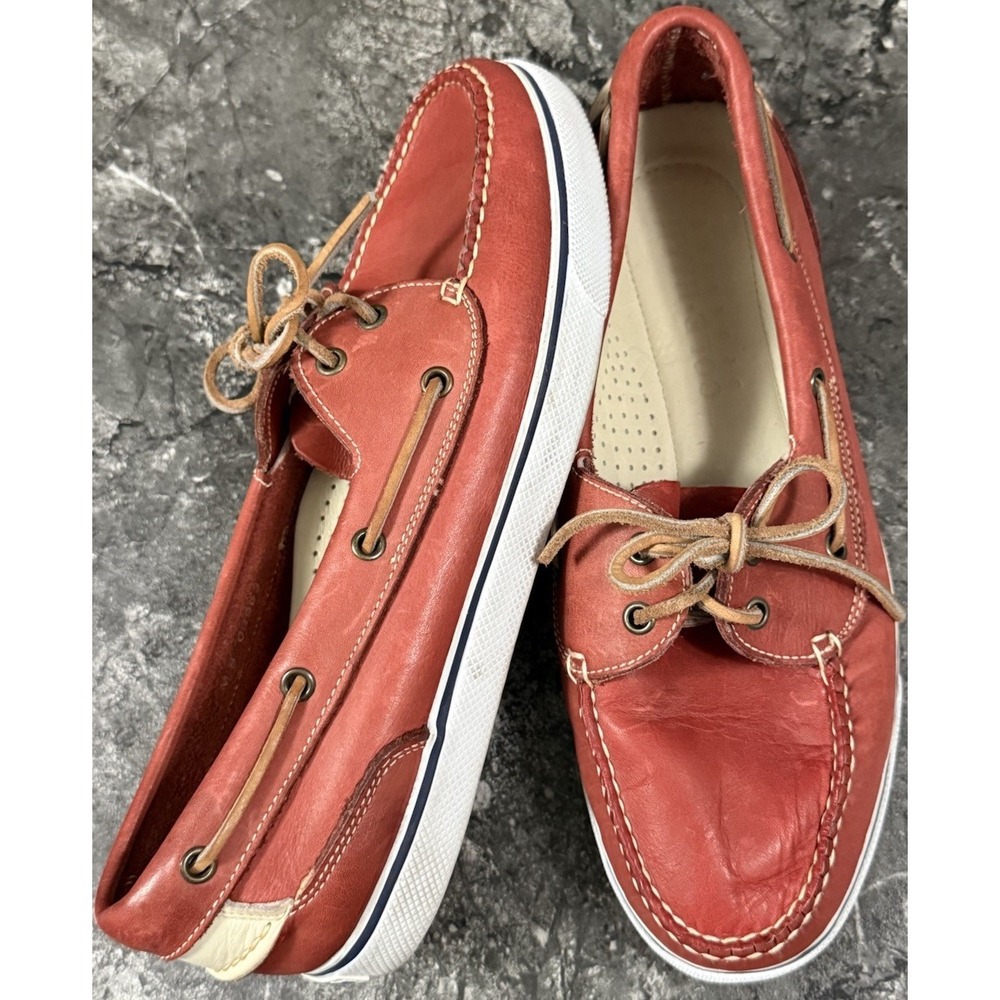 VTG Cole Haan Sporting Men's Leather Boat Shoes Loafers Slip Ons Rustic Sz 8